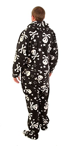 Image of Forever Lazy Footed Adult Onesies, One-Piece Pajama Jumpsuits for Men and Women, Unisex. with Detachable Feet.
