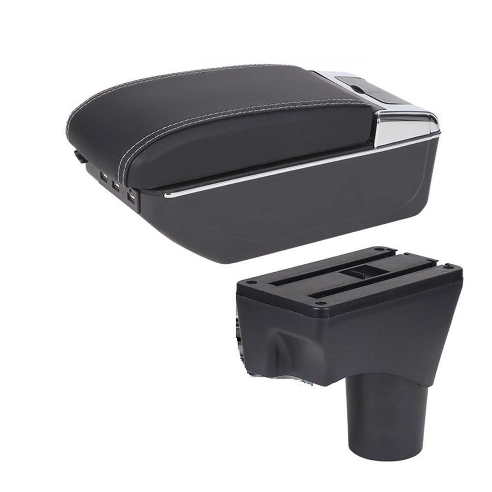 Aierdeyp B3 Black White 7Usb Car Armrest Box For Nissan For Sunny For March Micra K13 Mk4