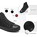 yageyan Womens High Top Canvas Sneakers Lace up Fashion Shoes for Women Casual Classic（All black08）