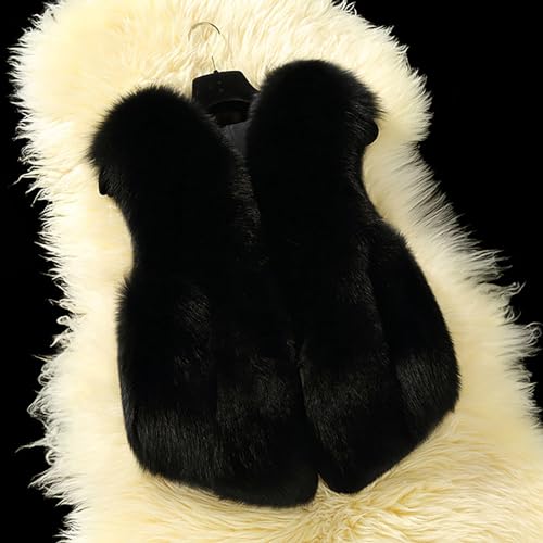 Little Girls' Faux Fur Vest Coat Jacket Outerwear Toddler Baby Girls Winter Waistcoat Thick Warm Coats for Kids2