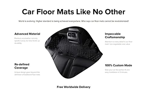 Tapis de sol de voiture en cuir sur mesure d'exception pour Ford Mondeo marron - 7