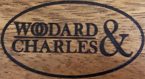 Image of Woodard & Charles Round Lazy Susan Turntable with Stainless Steel Ball Bearing Mechanism (Walnut)