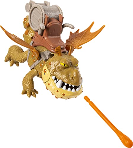 Dragons Dreamworks , Fishlegs & Meatlug, with Armored Viking Figure, for Kids Aged 4 & Up