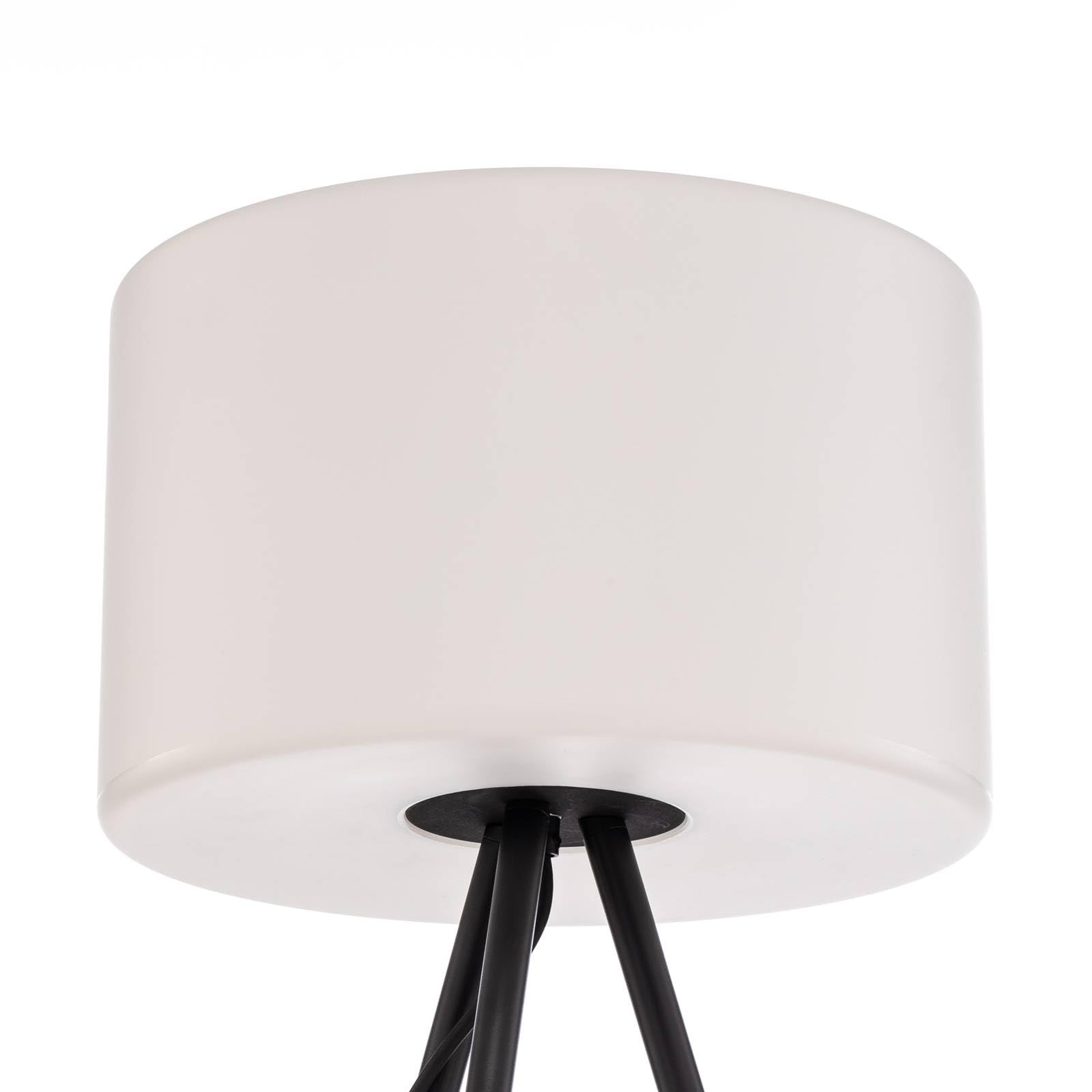 Lucande Dreibein Stehlampe Terrassenlampe, Stehleuchte Terrassenleuchte IP65 Außenleuchte mit Strom 1x E27 ohne Leuchtmittel Gartenlampe Outdoorstehlampe
