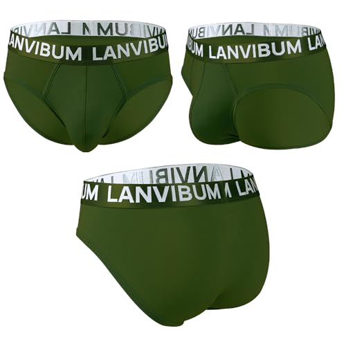 Men's Briefs Modal 3-Pack Light Weight Men's Underwear with Contoured Pouch4