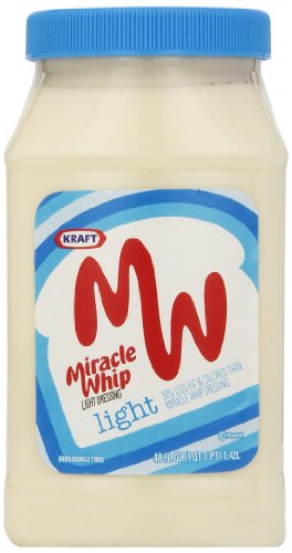 Kraft Miracle Whip Light Dressing, 48 Ounce Jars (Pack of 2)