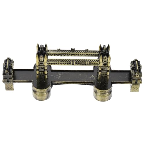 Tofficu 合製建築模型 ロンドン橋 クラフト置物 ヴィンテージデスクトップ装飾 ホームオフィス向け記念品 贈答用