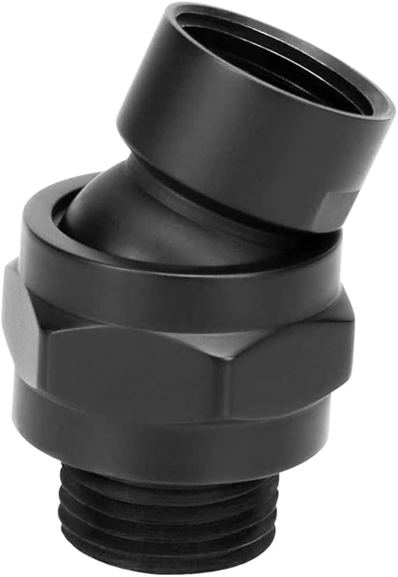 Shower Head Swivel Ball Adapter, ZESE 1PCS Adjustable Universal Shower Arm Extension Adapter 360