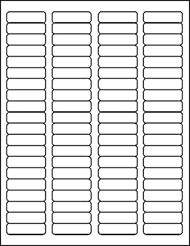 Maco Laser/Ink Jet White Return Address Labels, 1/2 X 1-3/4 Inches, 80 Per Sheet, 20000 Per Box (Ml-8025B) #TOP2