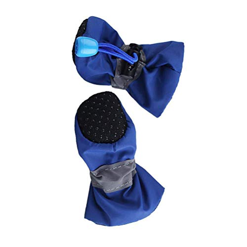 Roupas para cachorros-4 peças Antiderrapante Sapato Animal de Estimação Botas de Chuva Cobertura de