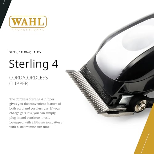 image for Wahl Professional Cordless Sterling 4 Clipper, Lithium-Ion, 100-Minute
