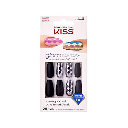 Kiss Glam Fantasy Ultimate Diamond 28 Nails (1 PACK, KGFD04)