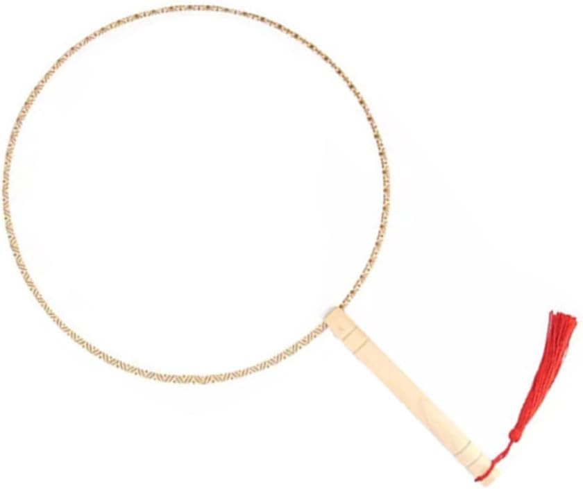Blank Painting Fan DIY Handmade Wooden Handle Embroidery Drawing Fan