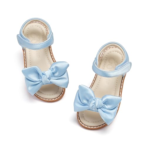 Image of ESTINE Toddler /Little Kid Girls Bow Open Toe Flat Evening Dress Sandals
