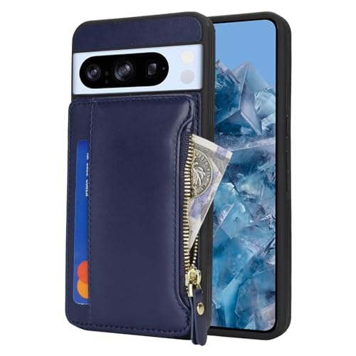 Image of Cavor for Google Pixel 8 Pro Case Wallet with Card Holder, Blue