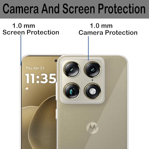 Image of Amazon Brand - Solimo for Moto Signature 5G Premium Transparent Soft Silicon Crystal Clear Back Cover [Transparent]