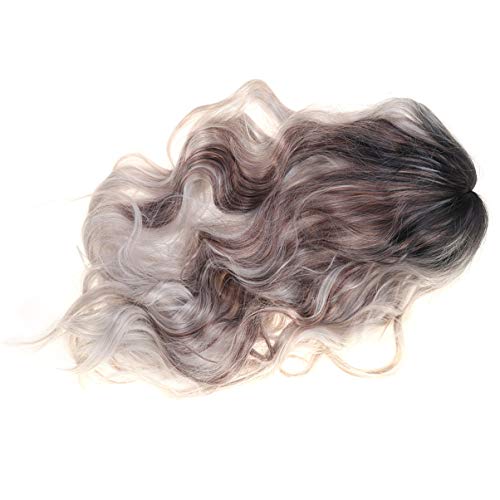 FRCOLOR Perucas Encaracoladas Mulheres Peruca de Cabelo Comprido Cabelo Sintético Loiro Resistente A