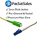 PacSatSales - 1M / 3ft SC/APC to LC Fiber Optic Patch Cable - Single Mode - SIMPLEX - OS1-9/125um (1M, SC/APC to LC)