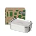 Produktbild ECO Brotbox Lunchbox Yogi+ Edelstahl | Auslaufsichere Lunchbox mit Fach | Schadstofffrei | Auslaufsicher durch Silikonring | Spülmaschinengeeigne | Für Schule