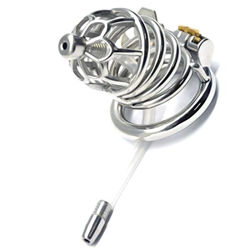 Dispositif de chasteté masculin cage acier inoxydable tube urétral