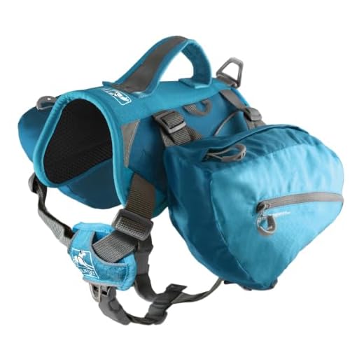 Kurgo Dog Saddlebag Backpack, Back Pack Dog Harness, Hiking Pack for Dogs, Packs for Pets to Wear, Camping & Travel Vest Harness, Reflective, Lightweight, Baxter Pack, For Medium & Large Pets