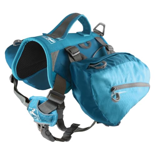 Kurgo Baxter Dog Backpack Harness, Coastal Blue