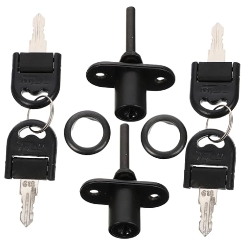 2 Piezas Cerradura de puerta del gabinete del hogar archivadores candado de gimnasio herrajes para cerraduras de muebles cerradura de cajón triple familiar cerradura del cajón