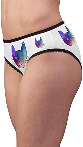 Psychedelic Cat Panties, Psychedelic Cat Underwear, Briefs, Cotton Briefs, Funny Underwear, Panties For Women