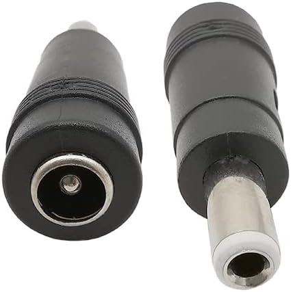5Pcs 5.5 x 2.1mm Female to 5.5 x 2.5mm Male DC Power Connector 5.5 * 2.1mm DC Jack Adapter Plugs