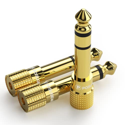 5 Adattatori Audio Jack 3.5mm Maschio - Spina Stereo Placcata Oro Per Cuffie E Altoparlanti - Foto 3