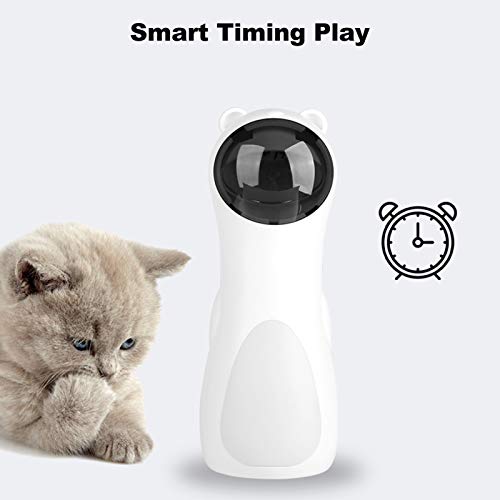 DECDEAL Brinquedo a laser Cat, Ponteiro Laser Rotativo Automático para Gatos, Ferramenta Chaser de E
