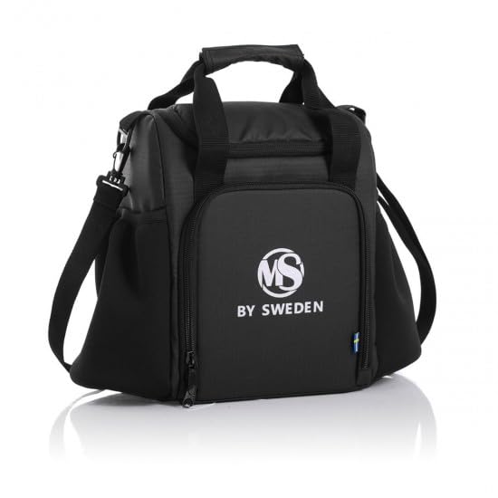 Worldwide Nutrition Bundle Compatible with MS by Sweden Mini Meal Prep Bag – Compact & Stylish Lunch Bag with 4 Lunch Boxes (650ml), 2 Ice Packs, Eco-Friendly Hemp Fabric with Keychain