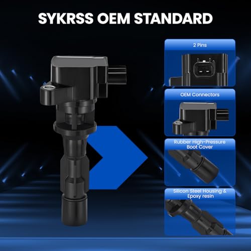Image of 4 Ignition Coils Pack - Fix Misfires for Ford Fusion & Mercury Milan (2.3L L4) 2006-2009 - Repl. UF516 /6E5Z12029AA