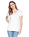 Amazon Essentials Women's 2-Pack Classic-Fit Short-Sleeve V-Neck T-Shirt, Black/White, Medium