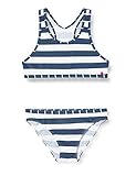 sportiver Bikini im Blockstreifen, Bustier mit Racerbackrücken, der schnell trocknende, komfortable Material-Mix mit Stretchanteil sorgen für optimalen Tragekomfort, maritimer Look