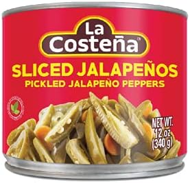 La Costeña Sliced Jalapeno Peppers | Pickled Green Hot Jalapeños | 12 Ounce Can