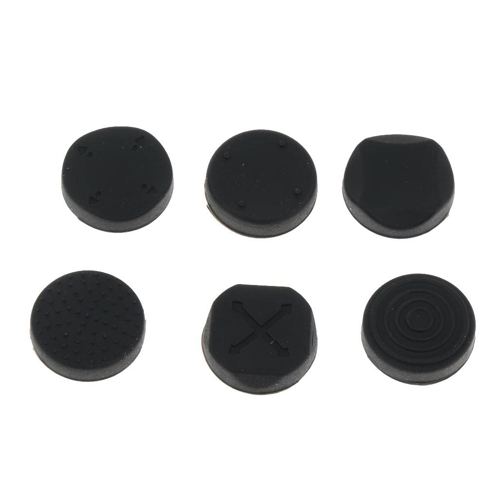 Myaddiction 6Pack Thumb Grips Silicone Non-Slip Joystick Thumbsticks Cap For Playstation Ps Vita Psv1000 2000 Black [Video Game] Video Games & Consoles | Video Game Accessories