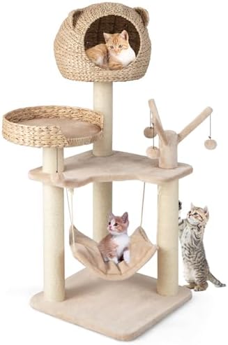 Yaheetech Katzenbaum Kletterbaum Stabiler Katzenkratzbaum Katzenmöbel