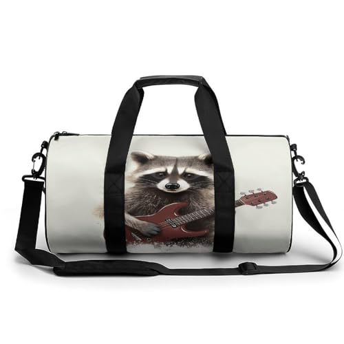 Sac de sport sac de sport raton laveur avec grand compartiment de 45 cm de long