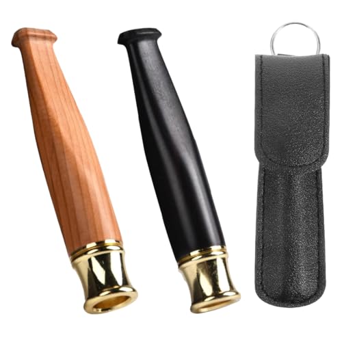 YAYNO 2 Pièces Fume Cigarette Porte-cigarette Fume-cigarette En Bois Massif Porte-Filtre à Cigarette Réutilisable Porte-Cigarette Bois portable...