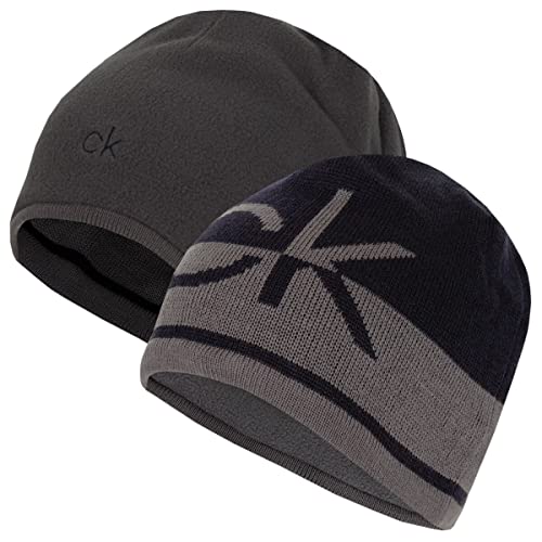Calvin Klein Cappello da Uomo CK in Maglia Reversibile