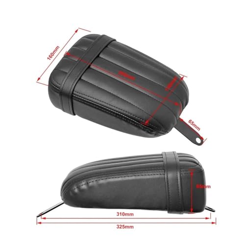Cojín de asiento de PU de conductor con acabado resistente para Softail FXBB 5