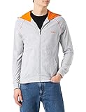 Taschen oben: Kängurutasche BOSS Men\'s Mix&Match H Loungewear_Jacket, Light/Pastel Grey59, M