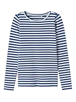NAME IT Mädchen Nkfsuraja XSL Ls Top Noos Langarmshirt, Surf The Web/Pattern:Stripe, 134-140