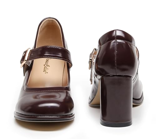 Image of VenusCelia Women's Mary Jane Pump Heeled Shoe