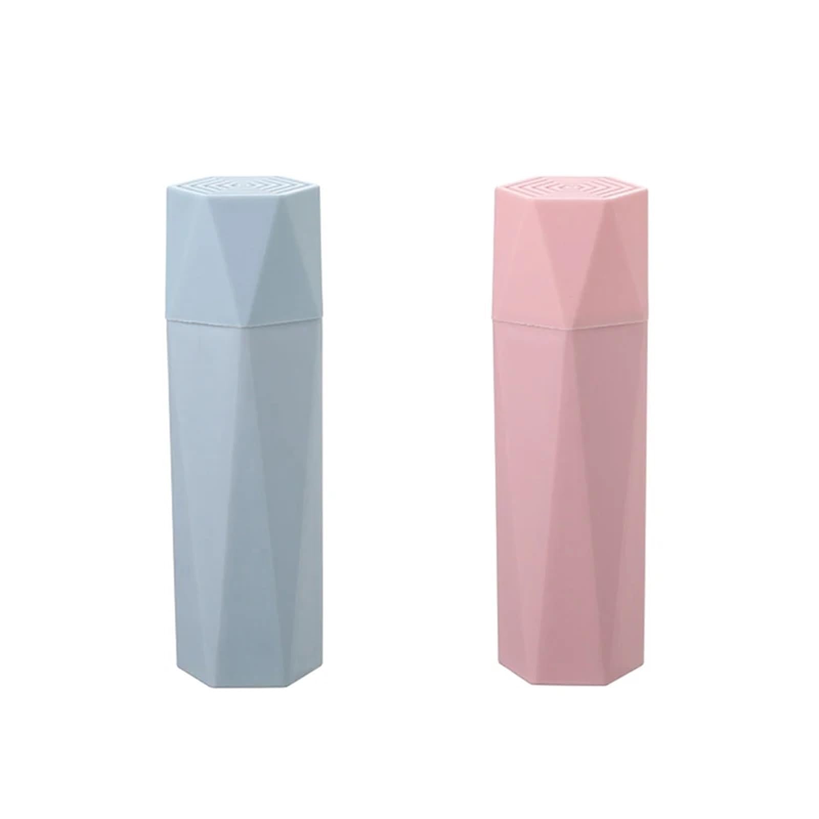 3 Pezzi di Tazza for Denti da Viaggio Portatile for spazzolino da Denti, Porta dentifricio da Bagno, Custodia, organizzatore, Tazza di stoccaggio for Articoli da toeletta da Viaggio(Blue)