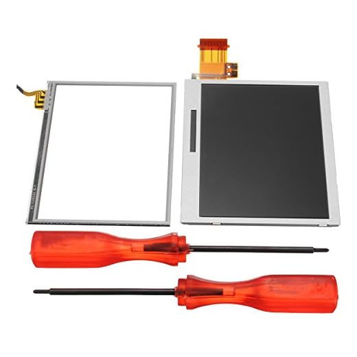 GOZAR nedre LCD-display pekskärm ersättningsverktyg för Nintendo DS Lite DSL NDSL