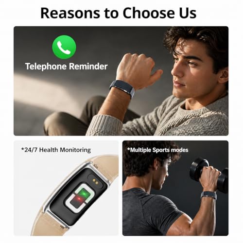 Image of Vitro Smart Fitness Band - Heart Rate, SpO2, Sleep & ECG Monitor | 7 Days Battery | Body Composition | Body Temperature | Multi-Sport Tracker for Daily Health & Fitness (Midnight Blue)