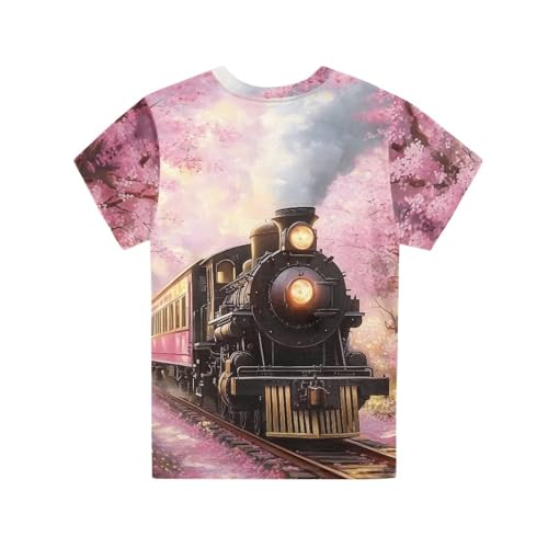 Image of WELLFLYHOM Kids Tshirts Girls Boys Short Sleeve Crewneck Tees Shirts Casual Sport Pullover Tops Size 3-16 Years