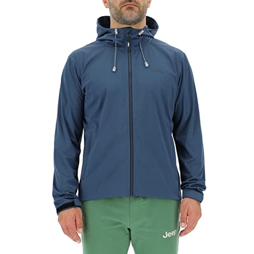 JEEP O102714-Q021 J VESTE SOFTSHELL HOMME LÉGÈRE à capuche avec poches zippées J23S Canvas Blue...